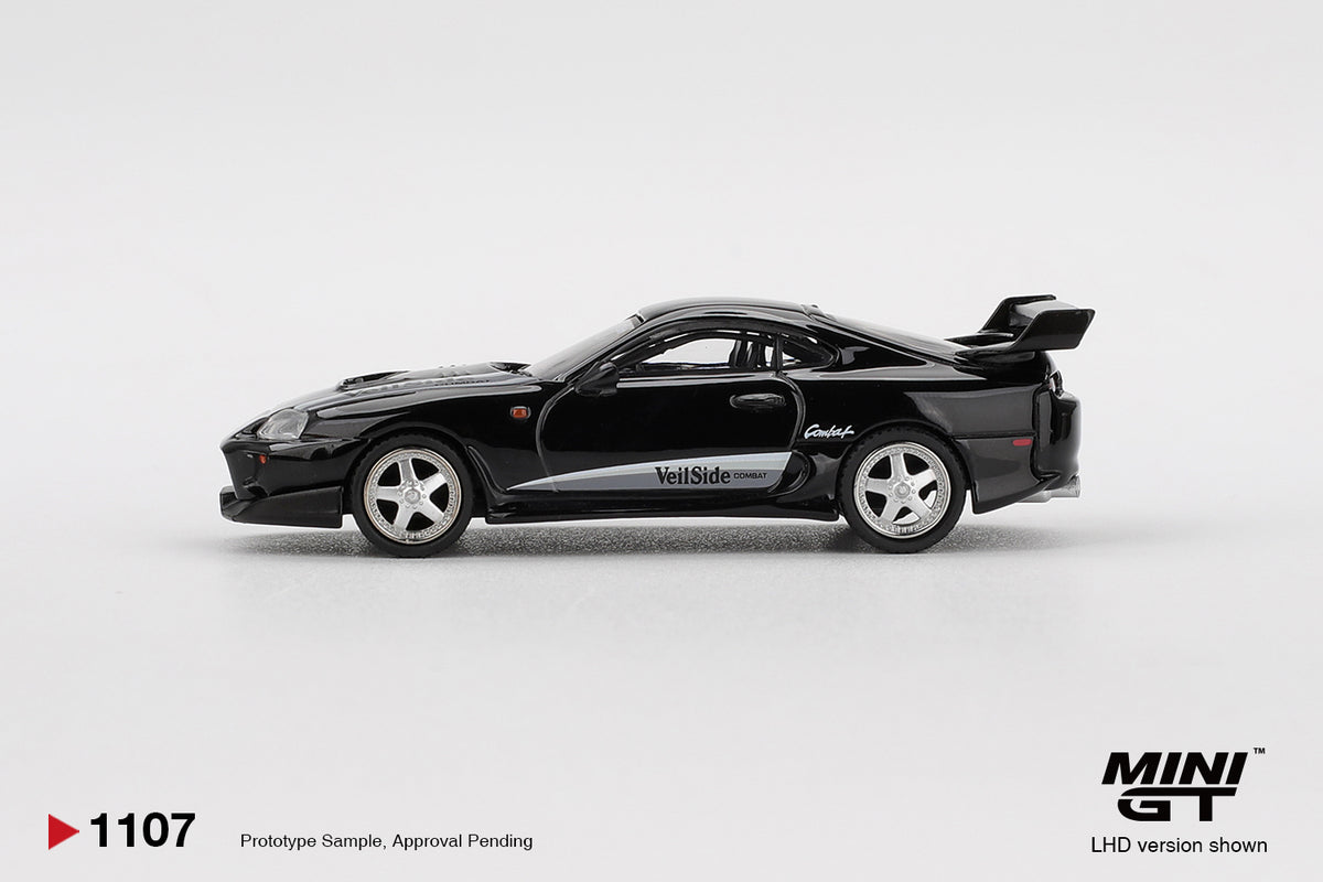 Mini GT 1/64 2011 Toyota Supra VeilSide Combat V-II Black MGT01107R