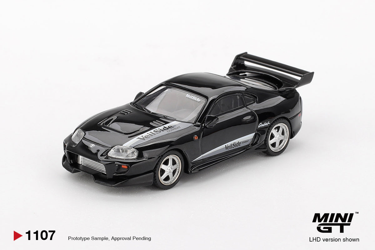 Mini GT 1/64 2011 Toyota Supra VeilSide Combat V-II Black MGT01107R