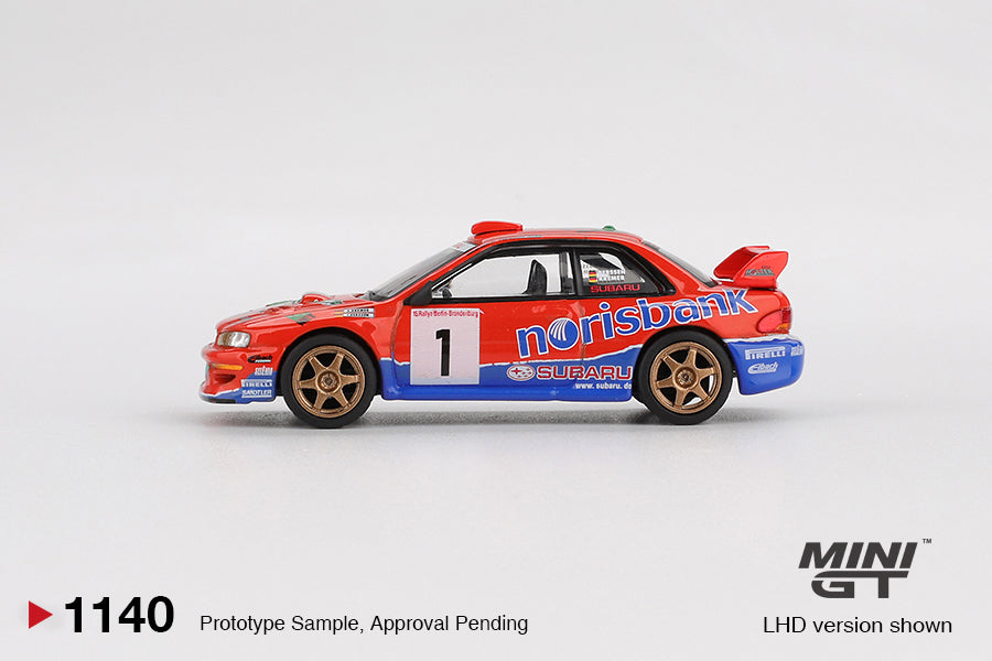 Mini GT 1/64 1999 Subaru Impreza WRC97 #1 DRM Champion MGT01140BL