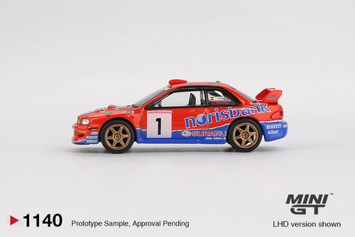 Mini GT 1/64 1999 Subaru Impreza WRC97 #1 DRM Champion MGT01140BL