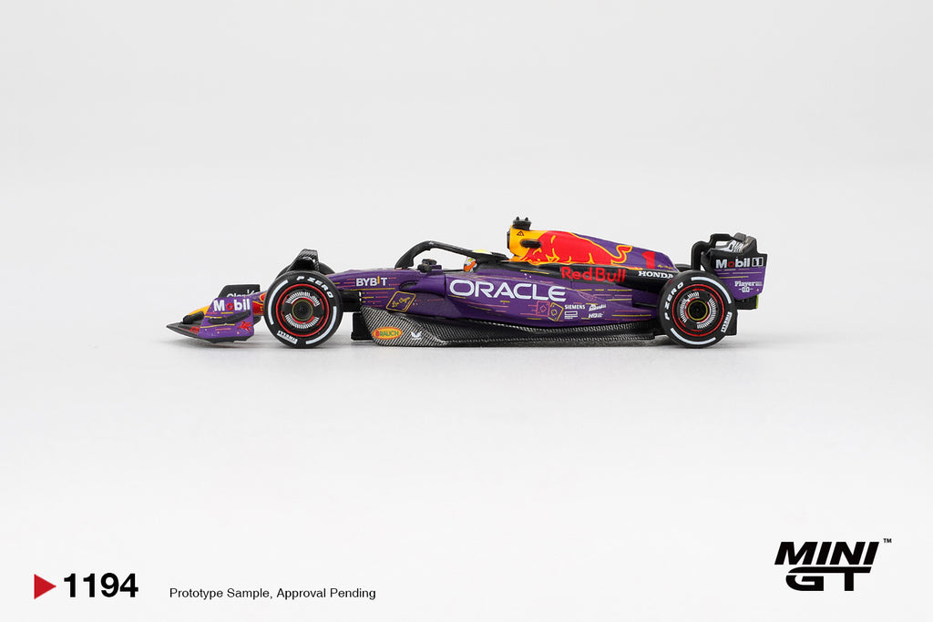 Mini GT 1/64 Oracle Red Bull Racing RB19 #1 Max Verstappen 2023 F1 2023 Las Vegas GP Winner MGT01194L