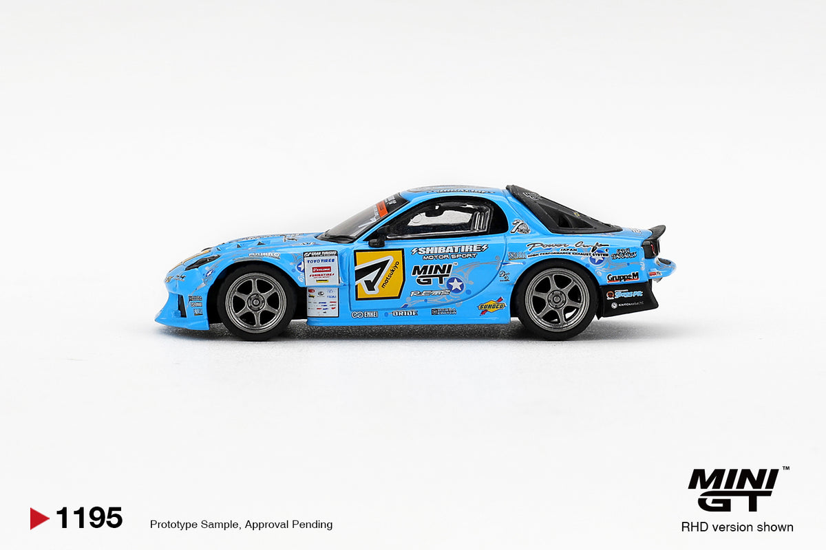 Mini GT 1/64 Mazda RX-7 RE-Amemiya 2025 D1GP MGT01195BL