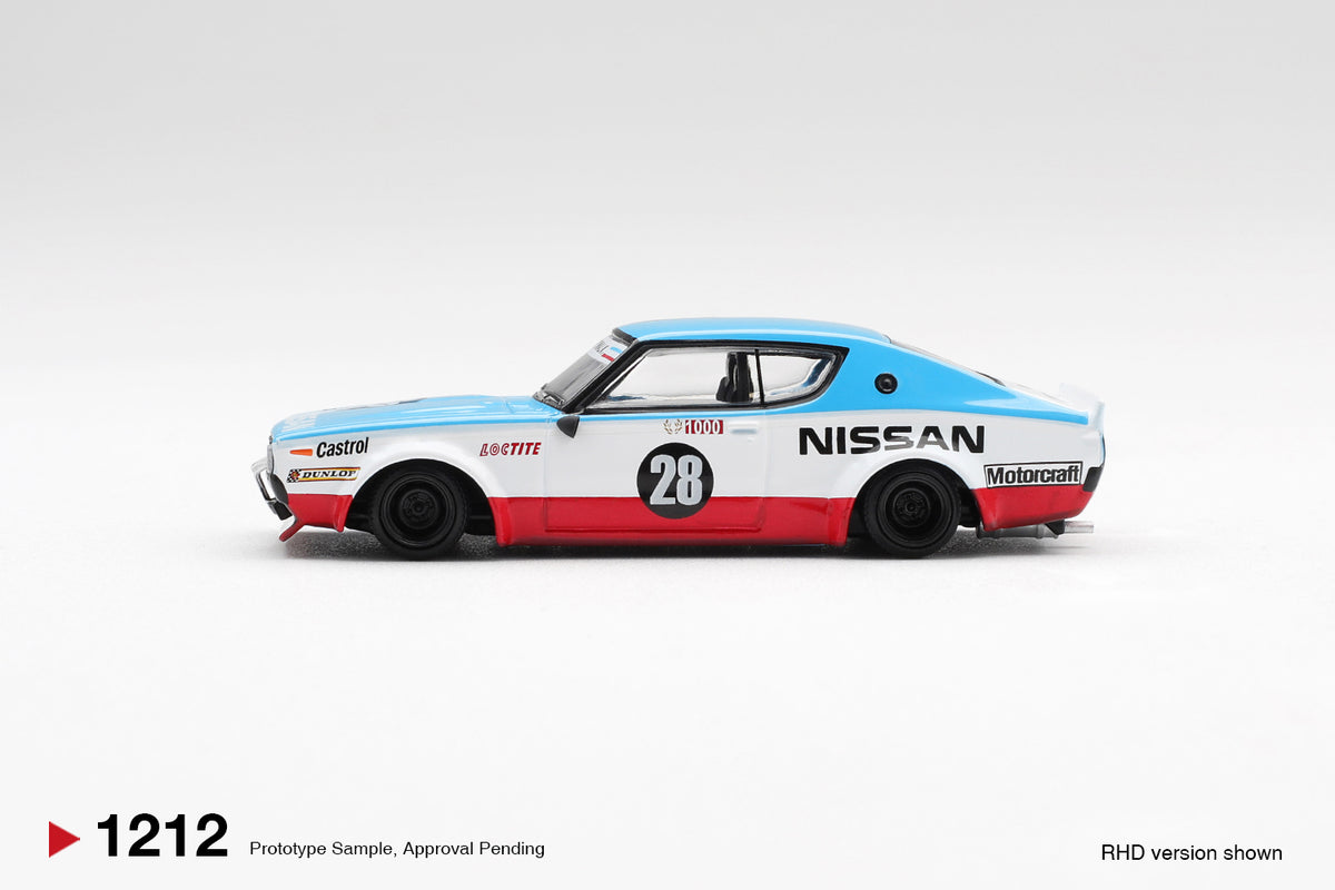 Mini GT 1/64 Nissan Skyline Kenmeri Liberty Walk Nissan Racing '75 concept MGT01212R