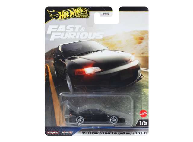 Hot Wheels 1/64 1993 Honda Civic Coupé EX (EJ1) *Fast & Furious"