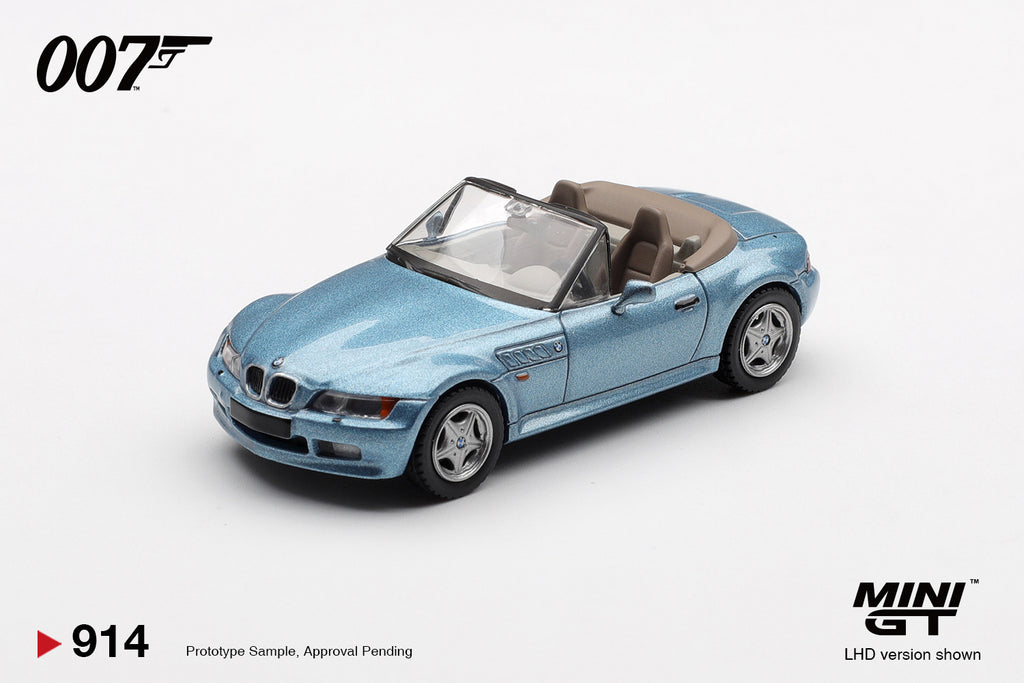 Mini GT (BLISTER JAPONÊS) 1/64 1995 BMW Z3 *GOLDENEYE* MGT00914-007J