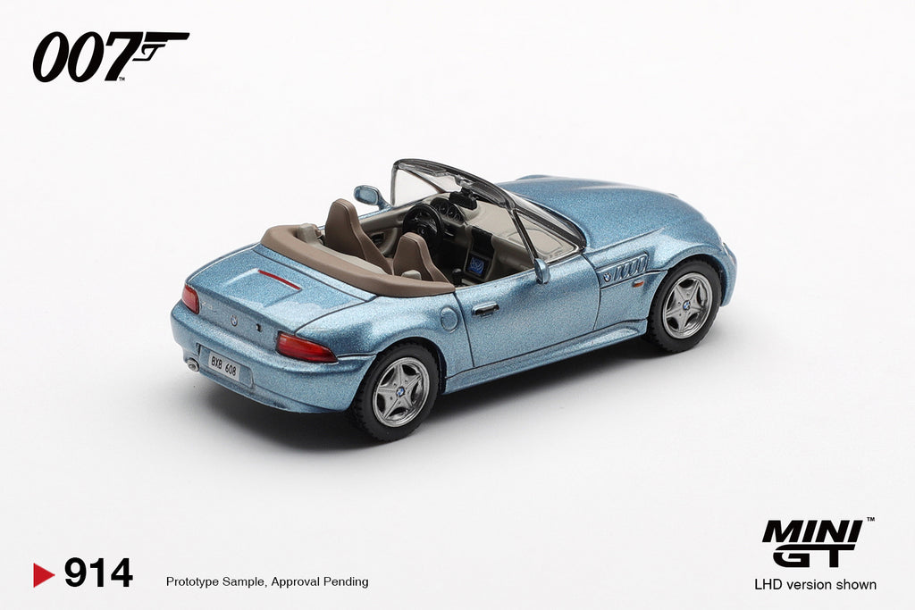 Mini GT (BLISTER JAPONÊS) 1/64 1995 BMW Z3 *GOLDENEYE* MGT00914-007J