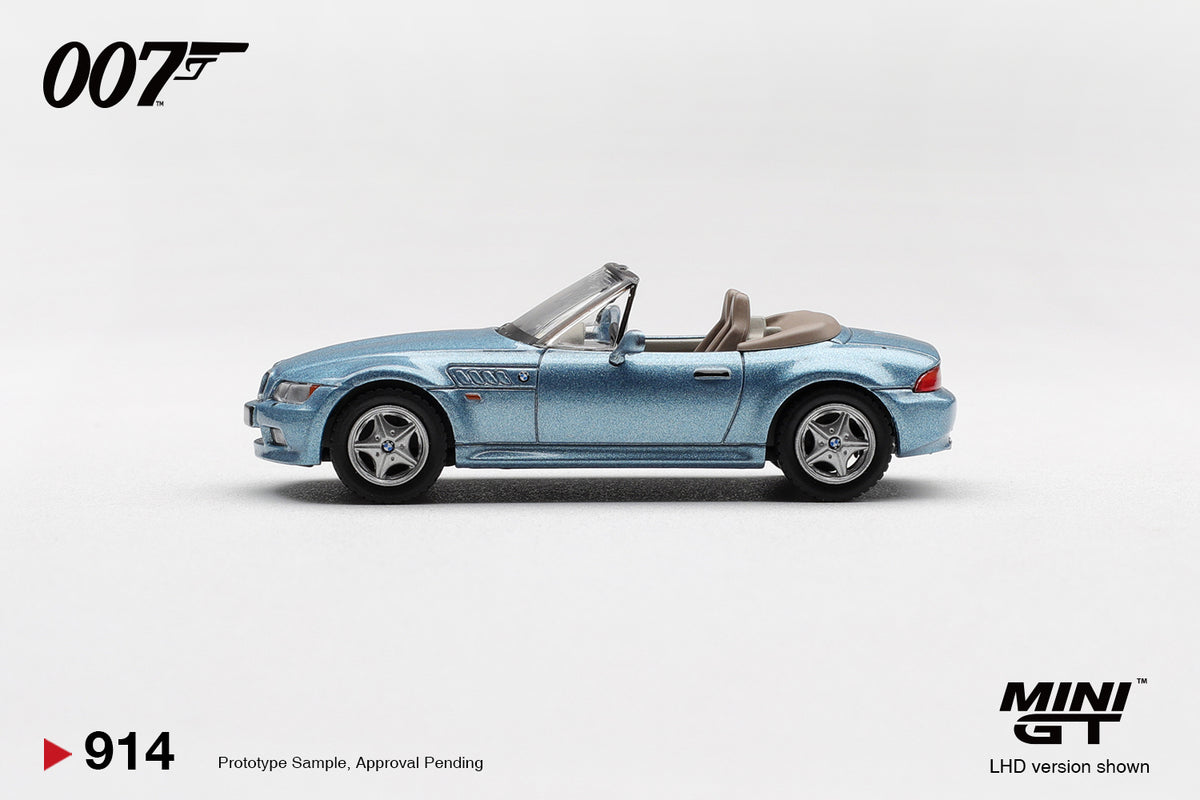 Mini GT (BLISTER JAPONÊS) 1/64 1995 BMW Z3 *GOLDENEYE* MGT00914-007J