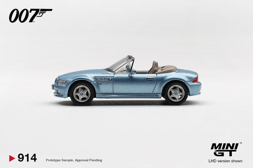 Mini GT (BLISTER JAPONÊS) 1/64 1995 BMW Z3 *GOLDENEYE* MGT00914-007J