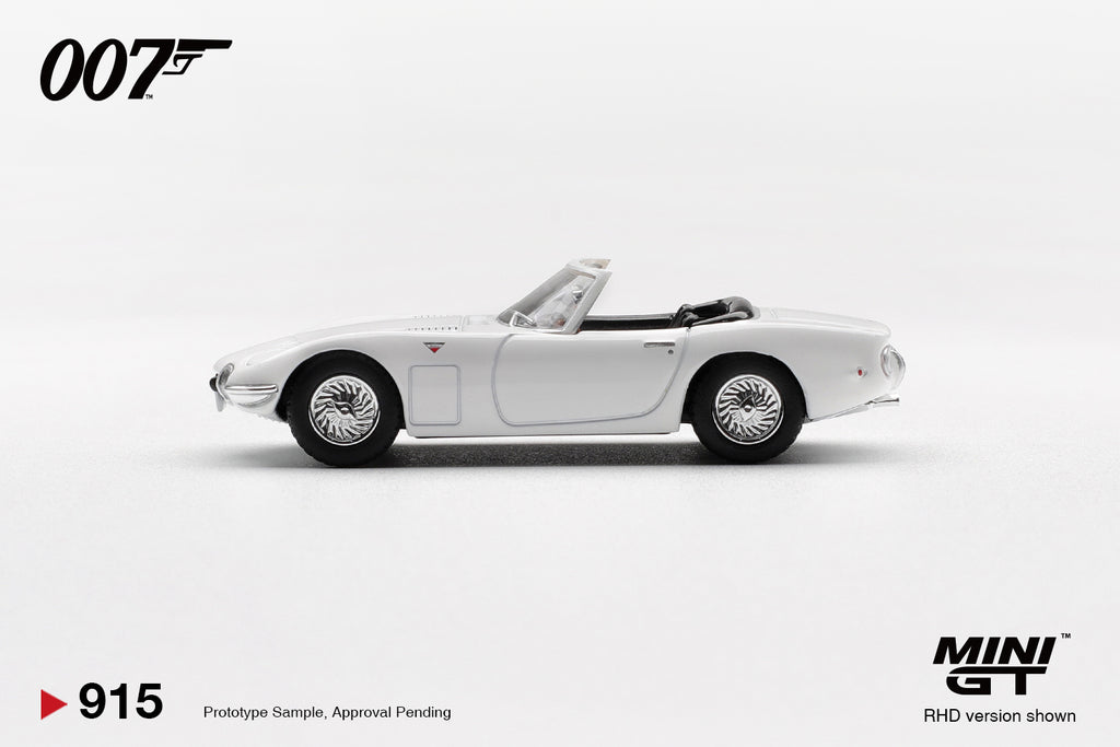 Mini GT 1/64 (BLISTER JAPONÊS) 1967 Toyota 2000GT Roadster “You Only Live Twice” MGT00915-007J