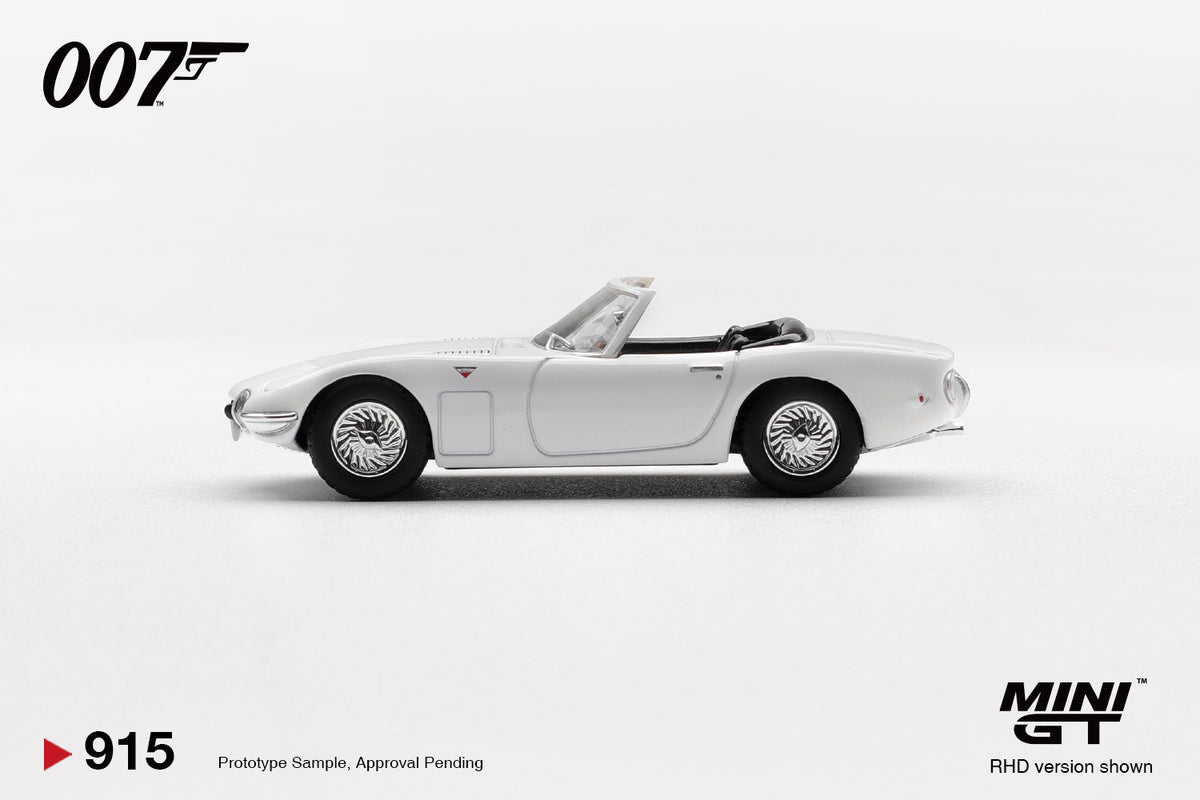 Mini GT 1/64 (BLISTER JAPONÊS) 1967 Toyota 2000GT Roadster “You Only Live Twice” MGT00915-007J