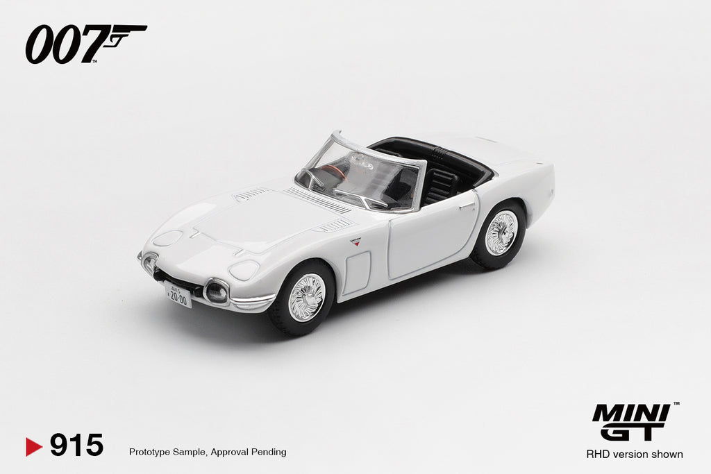 Mini GT 1/64 (BLISTER JAPONÊS) 1967 Toyota 2000GT Roadster “You Only Live Twice” MGT00915-007J